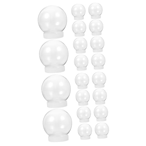 Ciieeo 20 Unidades Globo De Neve De Natal Artesanato De Globo De Neve Foto Neve Globo De Exibição De