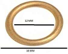 1000 X 13mm Hollow Brass Curtain & Upholstery Rings