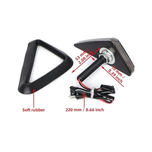 Clignotants moto interrupteur triangulaire ABS résistant aux intempéries
