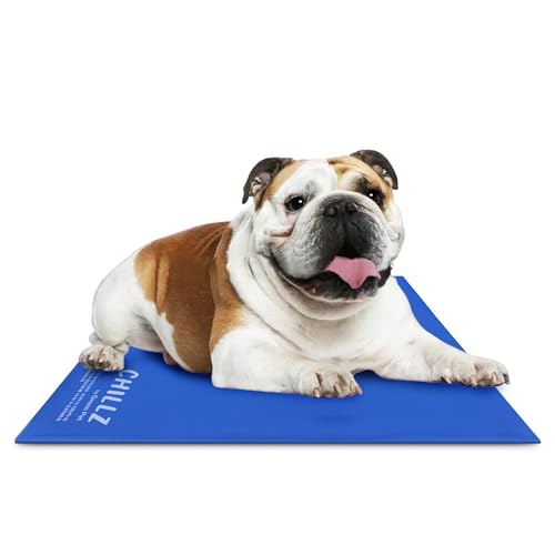 The Green Pet Shop Chillz Gel Mat, Large - Pressure-Activated Cooling Pad for Pets 25-50 lbs...