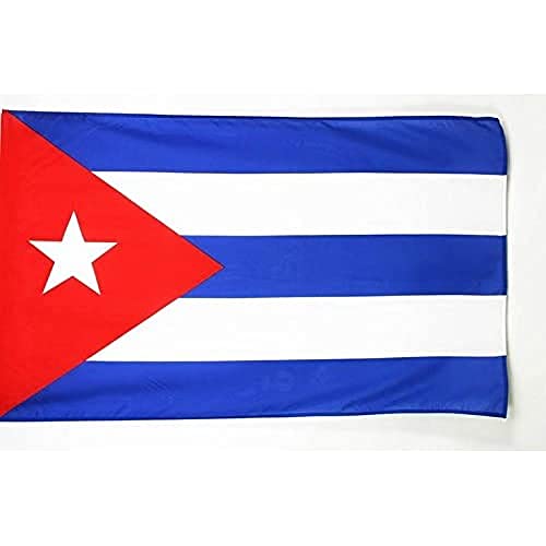 Grand drapeau cubain 250x150 pour mât pavillon Cuba en polyester avec fourreau AZ FLAG