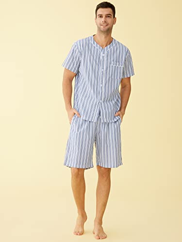 Latuza Men's Summer Cotton Pajamas Shorts Set2