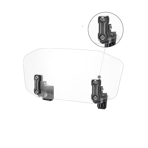 Extension pare-brise moto réglable anti-vibration à clips universels - 2
