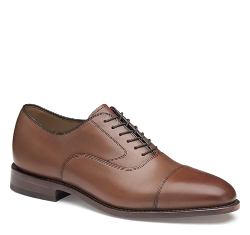 Image of Johnston & Murphy Men's Melton Cap Toe Lace-Up Oxford Dress Shoe