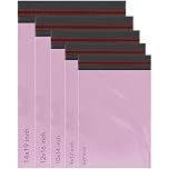 50 Mixed Baby Pink Parcel Bags, Postage Bags, Mailing Bags 5 Sizes 10 Each Poly Postal Bags Self Seal iSOUL Small to Large Mailing Bags Packaging Assorted Mailers Posting Shipping Post Bags