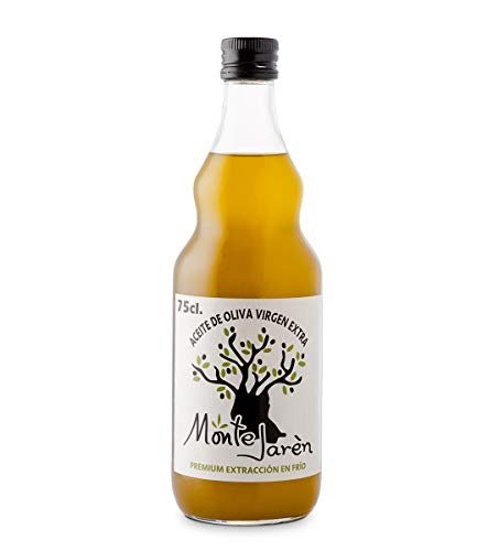 MONTEJARÉN - AOVE Premium Sin Filtrar - Denominación de Origen Sierra del Moncayo - Olivas de Recolección Muy Temprana de las Variedades Empeltre y Arbequina - Botella Cristal 750ml
