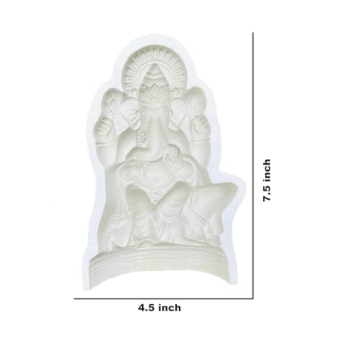 Image of Ganesha Idol Making Mold / / /Mould - Hight 7.5 inch Art Sculpture Mould for Clay, and Eco-Friendly Idols