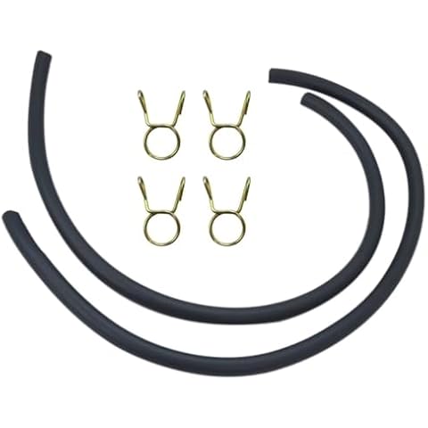 Fuel Tank Gas Line Hose w/Clip 5.5mm Replacement Fit for Honda CT70 CT70H CT90 110 ATC 110/200 Replaces Part# 17681-098-010 Cover