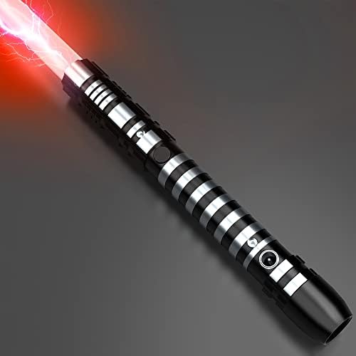 HOMZZZZ Lightsabers for Adults Kids Metal Hilt 16 Colors RGB Light Sabers Rechargeable FX Dueling Lightsabers with 4 Sound Modes for Halloween Cosplay Children's Day Birthday
