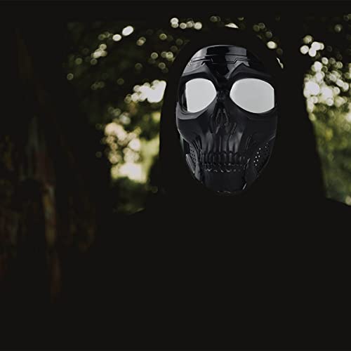 Motorcycle Goggles Mask Skull Airsoft Mask Skeleton Army Fans Tactical Mask For Halloween Paintball Game Movie Party (Black) #TOP5