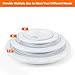 ORLANG 6 Inch Boat Deck Plate Cover with Screws,Round Non-Slip Inspection Hatchs with Detachable Cover and Pre-Drilled Holes,Marine Access Hatch Deck Hatches for Rv Marine Boat Kayaks Yacht - White