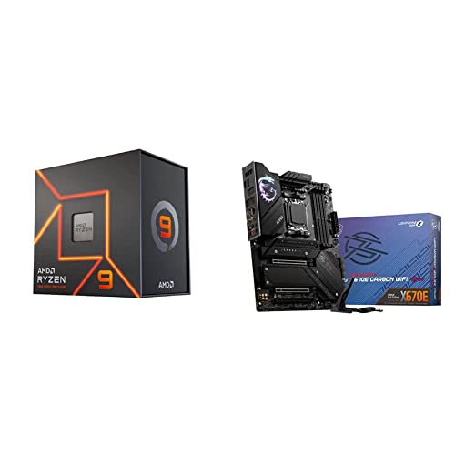 Image of AMD Ryzen 9 7950X 16-Core + MSI MPG X670E Carbon WiFi Gaming Motherboard