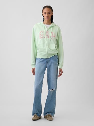 Image of GAP Women's Logo Hoodie Hooded Full Zip Sweatshirt