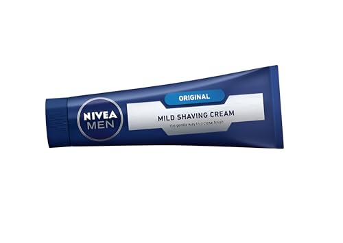 NIVEA Men Protect & Care Shaving Cream 100 ml – Moisturizing Men’s Shave Cream with Aloe Vera and Pro‑Vitamin B5 for Smooth Razor Glide, Comfortable Close Shave, Reduces Irritation