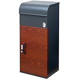 【ルスネコボックス】 Premium 宅配ボックス 選べるポスト一体型タイプ or 複数投函タイプ 大容量 防水 戸建て用 屋外 大型 (複数投函型（チャコール）)