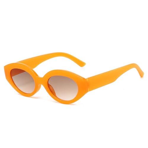Lunettes de soleil ovales vintage femme UV400 - Accessoire mode rétro