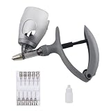 Danbark 5ML Livestock Auto Injector Syringe Gun, Auto Self-Refilling Vaccination Syringe with Bottle Insertion, Adjustable 0.5–5ml, Leak-Proof & Anti-Backflow Design, for Cattle, Goat, Pig, Poultry