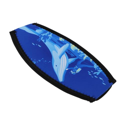 Protector antienredos para correa de gafas de bucear de tejido azul 3