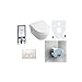 Produktbild Geberit Duofix Vorwandelement, V&B Omnia Combi-Pack Architectura, DirectFlush WC Spülrandlos Komplettset + Deckel Softclose, Ceramicplus Drückerplatte Eckig