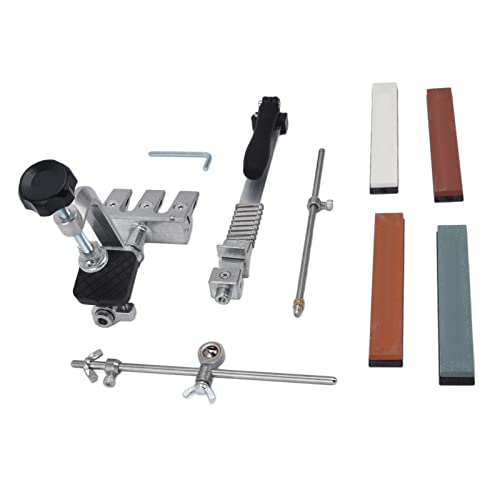 Kitchen Chef Knife Sharpening Set, Adjustable Angle Double Sided Stone RH 006 Knife Sharpener Kit Professional Sharpening Stone Constant Angle Kitchen Tools