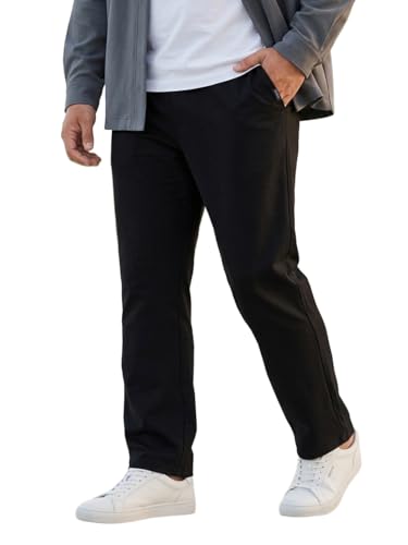Image of Urbano Plus Men Mid Rise Cotton Regular Fit Casual Chino Pants Stretch