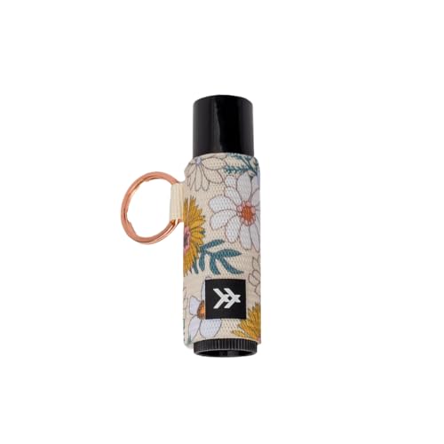 Thread Wallets Elastic Chapstick and Lip Gloss Holder Keychain (Blossom)