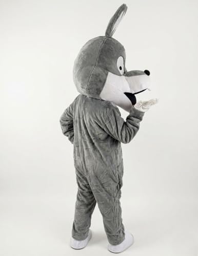 Image of Bookmycostume Buy Bugs Bunny - Grey Cartoon Mascot Costume For Theme Birthday Party & Events | Adults | Full Size Adults - Fleece