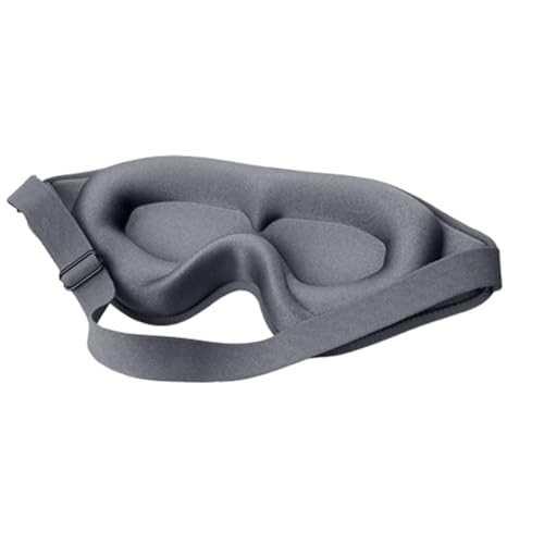 Antifaz para dormir en aviones y viajes con mascarilla transpirable gris para un relax total