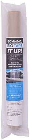 Big Tape Car Wrap – Regular 6ft x 17.5-inch Clear Tape Wrap for Car – Tacky Waterproof Film for Broken Car Window