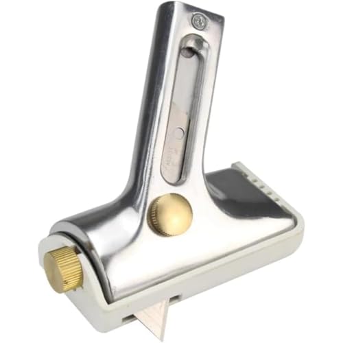 GrnArt 角カッター 小型設計 PVC ゴム リノリウム床専用切断工具 スライドベース付き 112×63×110mm 壁面 床面切断 縁取り専用