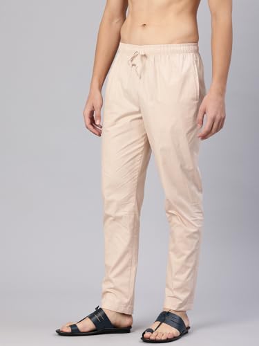 Image of Majestic Man Men's Regular Fit Mid Rise Casual Style Pure Cotton Pyjama Bottom