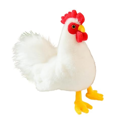 Muñeco De Peluche De Pollo, Compañero Para Aliviar El Estrés, 18 Cm, Almohada Plúshie De Gallina, Muñeco De Péluche De Peluche De Animal, Exhibición Versátil De Pie, Para Sala De Estar, Escritorio De