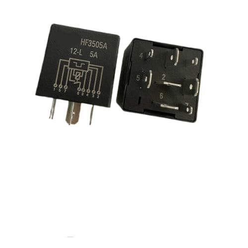 Relé automotriz de 8 pines de 12V repuesto eléctrico HF3505A 12-L interruptor coche 2 unidades