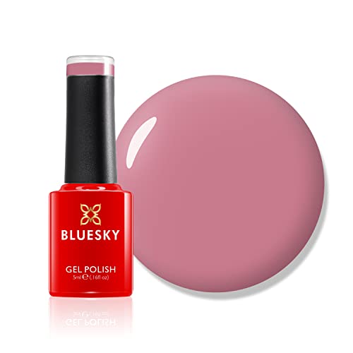 Bluesky Gel Nail Polish, Clay Canyon, Mini, 80571, Salmon, Pink, Long Lasting, Chip Resistant, 5ml (Requires Drying Under UV LED Lamp)