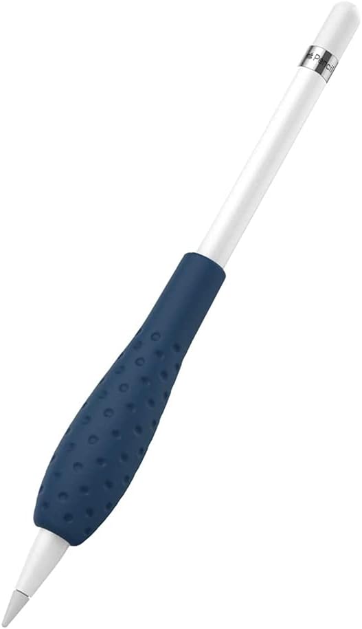 OJOS Silicone Grip Holder Protective Sleeve Cover Case Compatible with Apple Pencil 1st / 2nd Generation, Navy Blue