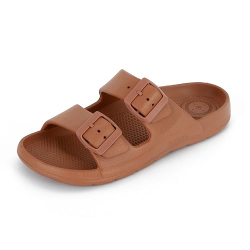 Image of totes Women's Everywear Lightweight Waterproof Adjustable Double Buckle Slide Sandal