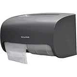 Alpine Industries Side-by-Side Double Roll Toilet Tissue Dispenser, Gray (Grey)