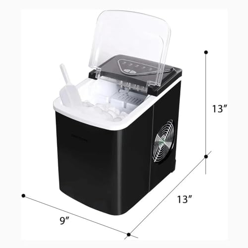 Fabricadora de hielo portátil de acero inoxidable 26 lbs/día miniatura 6