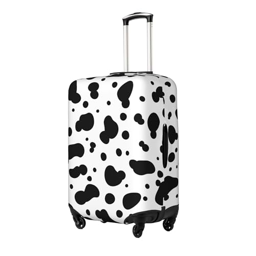 Elastic Tightly Fitted Suitcase Protective Cover to Avoid Scratches Wear-resistant Breathable and Waterproof Disassembly Convenient for Travel Business Trips (Cow pattern, X L(29-32in))2