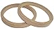 AERZETIX - C52046 - Satz von 2 Adaptern/halterungen/universelle lautsprecherringe Ø165mm - Ø166xØ144x18mm - abstandshalter/Ring aus MDF für Lautsprecher/Auto/Fahrzeug/beschallung