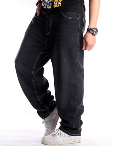 Men Baggy Jeans Y2k Grunge Skater Pants Relaxed Fit Skateboard Jeans Hip Hop Dance Denim Pants Streetwear4