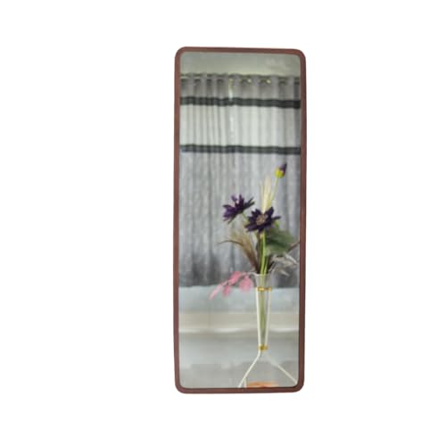 Image of Modern Elegance Rectangular Wall-Mounted Metal Framed Wall Miror Bathroom Living Room Home Decor miror 18 x 48 Inches Copper MF 99