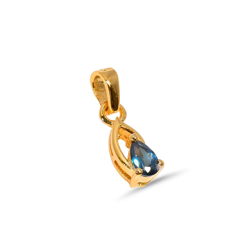 Pendentif topaze bleue de Londres en argent, cadeau idéal pour femme