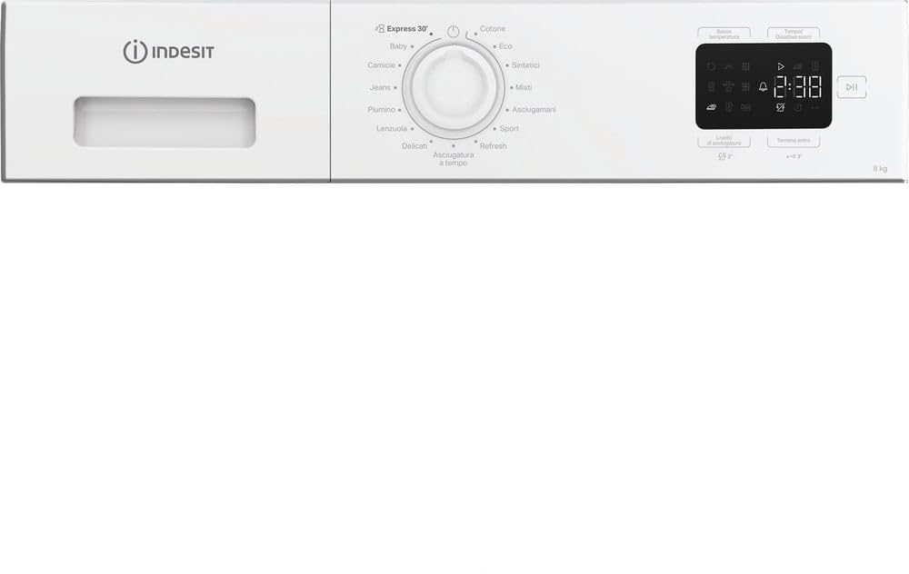 Indesit C YD 83D WW IT – Asciugatrice 8 Kg A Pompa di Calore, Libera Installazione, Classe D, Filtro 2 In 1, Ciclo Veloce, Cotone Eco, Refresh. 84,6 x 59,8 x 54,5 cm