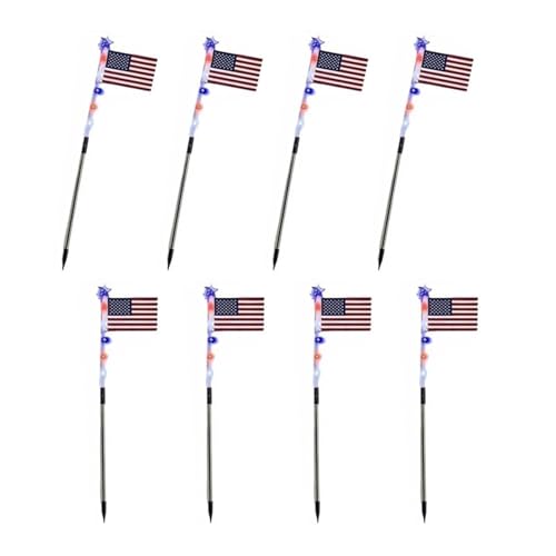 Luces solares de bandera para jardín y caminos con estacas impermeables duraderas