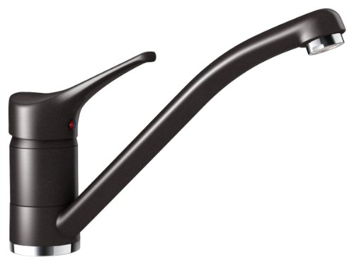 Preisvergleich Produktbild Schock Küchenarmatur Leva, in Nero mit Festauslauf