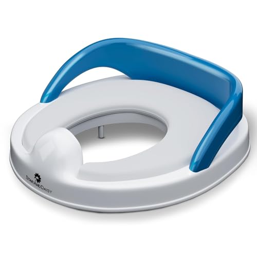 Image of StarAndDaisy Potty Seat for Kids 1-3 Years | Toilet Seat for Kids with Height Adjustable & Removable Soft Cushion, Fits All Western Toilets seat (Blue - White)