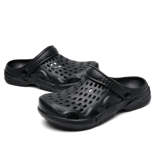 Image of SECHRITE Clogs for Men Garden Shoes Water Sandals Mens Mules and Clogs Shower Slippers Waterproof Summer Slides