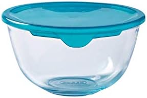 Pyrex Glass 0.5L Bowl with Lid, Green