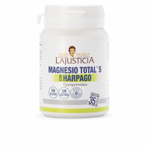 Ana Maria Lajusticia Magnesio Total 5 Con Harpago - 70 Comprimidos - Contribuye A La Relajación Muscular - Disminuye El Cansancio Y La Fatiga - Apto Para Veganos - Envase Para 35 Días De Tratamiento